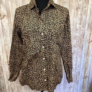 J.Crew Leopard Print Blouse